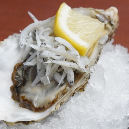 牡蠣としらす＆オリーブオイルレモン