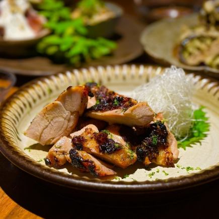 From July 5th, "Homemade Tottori Chicken Saikyoyaki Course" 4,000 yen! 11 dishes in total + 2 hours all-you-can-drink for 1,980 yen