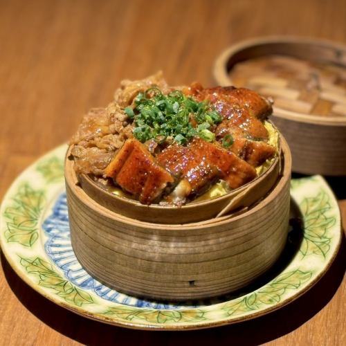 [Limited quantity] Steamed eel and beef rice