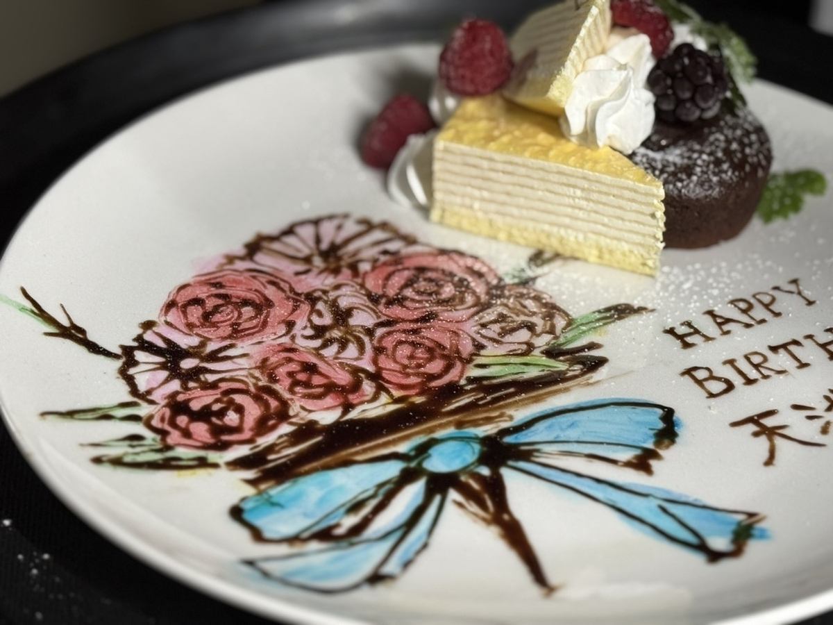 誕生日や記念日特典多数◎サプライズなどの演出は当店にお任せ！