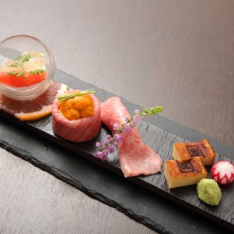 【神楽坂 接待・歓送迎会 宴会】季節のお料理全9品と厳選日本酒18種 3H飲放題  7,800円 コース