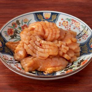 Top-grade tripe (beef stomach) with various sauces and salt