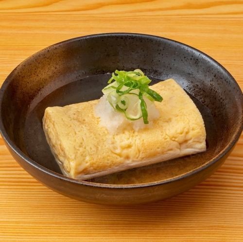 【美星町産 星の里たまご使用】だし巻き卵のだしびたし