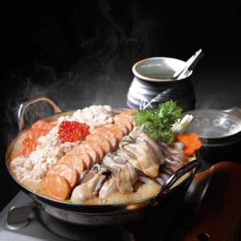 【2時間飲み放題付】人気の痛風鍋スタンダードコース　6,000円(税込)