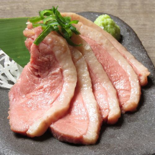 Duck sashimi