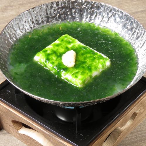 Tofu with seaweed sauce