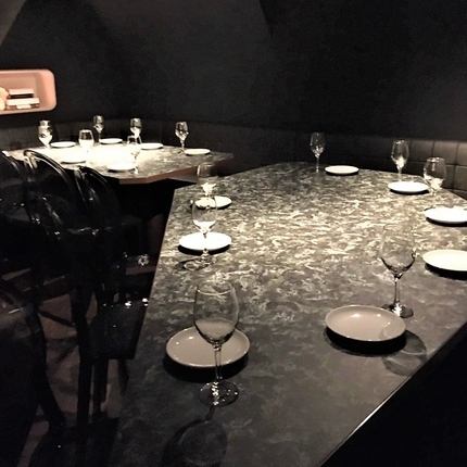 We have private rooms for groups that can accommodate up to 18 people.