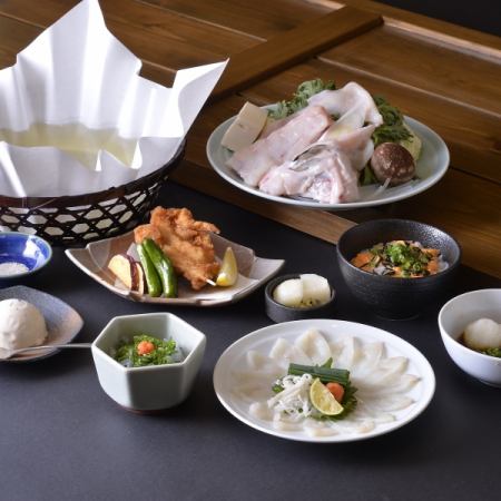 ◎Top quality◎ [Natural Tiger Pufferfish] Daigo Course ≪6 dishes in total≫