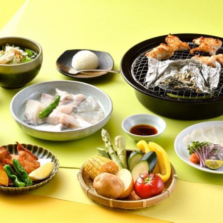 【구이 복어】◎계절 한정◎여름 야스이·초료(쇼류) 코스《전7품》※5/13보다
