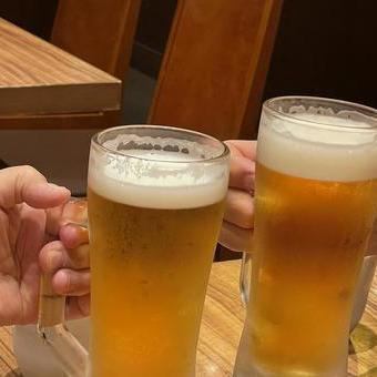 【平日限定】本日もお疲れさまでしたコース　おつまみ2品+ドリンク1杯　1500円（税込）
