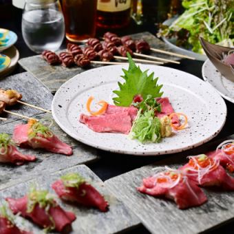 愛知”錦爽鶏”段戸高原牛“を楽しめる【忘年会_カジュアル梅】コース_120分飲み放題付6,000円