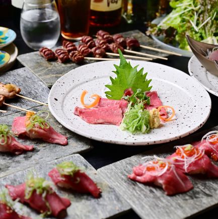 愛知”錦爽鶏”段戸高原牛“を楽しめる【忘年会_カジュアル梅】コース_120分飲み放題付6,000円