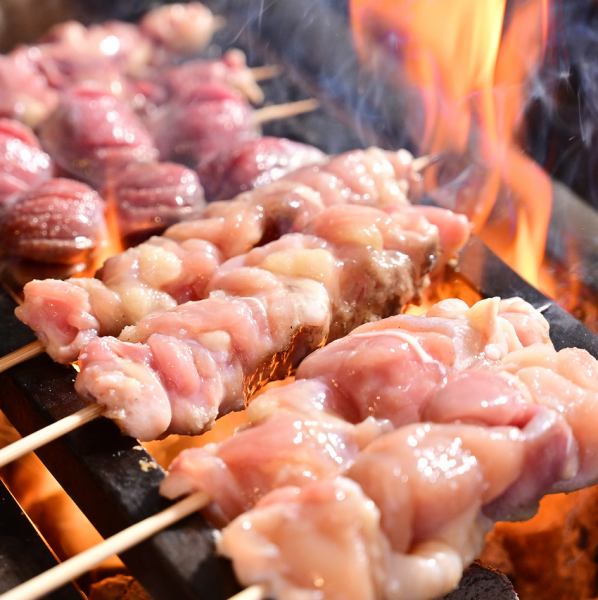"錦爽鶏"の焼鳥"