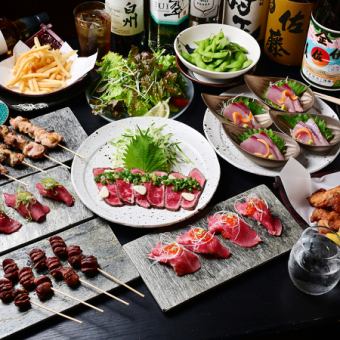 愛知”錦爽鶏”段戸高原牛“を楽しめる歓迎会【カジュアル_梅】コース_90分飲み放題付6,000円