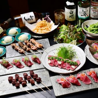 《平日限定》愛知錦爽鶏ずくしで楽しめる【錦爽鶏堪能】コース_90分飲み放題付5500円