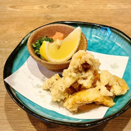 Fried sea squirt
