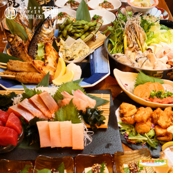 【极之达特纳套餐/8道菜】刺身、炉端烧、生蚝、寿司、120分钟畅饮 ¥7,000 → ¥6,000