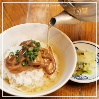 いかの肝醤油茶漬け