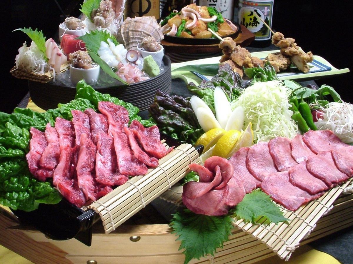 I want to eat both meat and seafood! 2h all-you-can-drink course 4000 yen to meet such demands