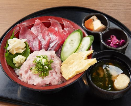 まぐろネギトロ丼定食