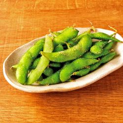 Edamame seasoned with Himalayan rock salt