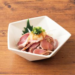 Gizzard and green onion with ponzu sauce