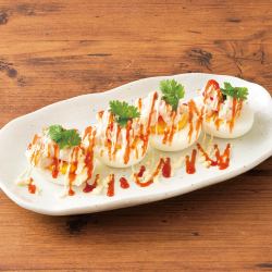 Shrimp and egg siblings / Marinated firefly squid from the Sea of Japan each