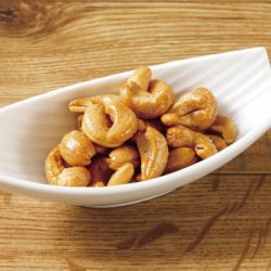 Fried cashew nuts/boiled acorn and quail egg each