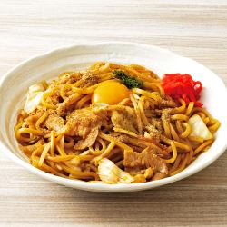 Chewy thick noodle fried noodles
