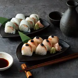 熟成金目鯛の棒寿司/いか明太棒寿司　各