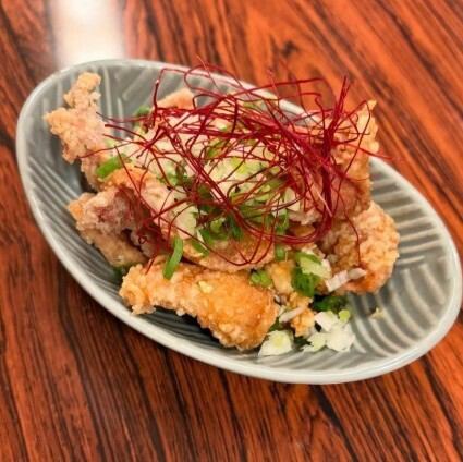Chicken skin ponzu