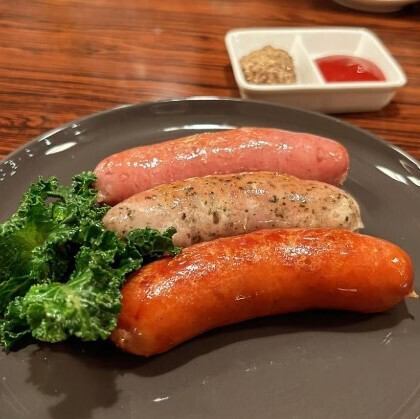 Assorted 3 kinds of sausages