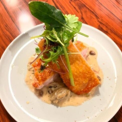 きのこのチキンソテー