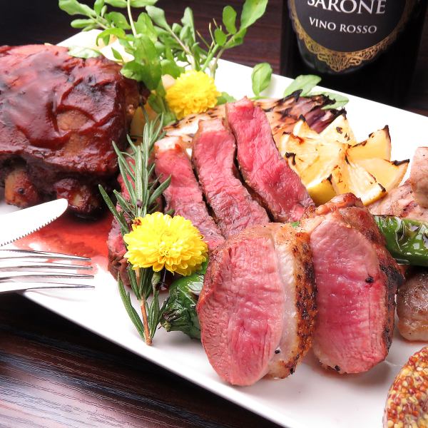 ボリューム満点★イロリア自慢の肉料理が詰まった『肉の盛り合わせ』は心もお腹も満たされる必食メニュー！