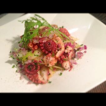 タコと香味野菜のマリネ Marinated octopus and aromatic vege