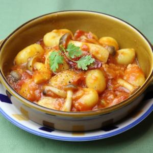 もちもちニョッキのアラビアータ