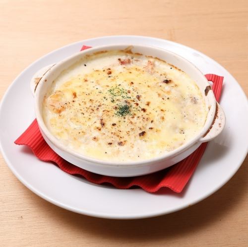 【ドリア】ぷりぷり海老と角切りベーコンのドリア