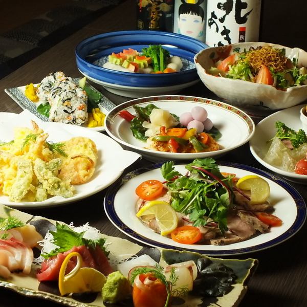 Comes with plum pork steak! All-you-can-drink for 2 hours ★ Recommended course for parties♪