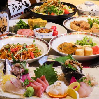 [Nagasaki specialty] 2 hours of all-you-can-drink included! Sashimi included★From kakunidon to hatoshi! Whole Nagasaki course of 8 dishes for 5,000 yen◎