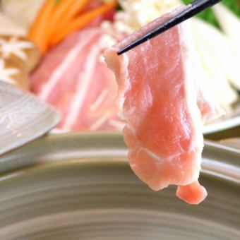 [For the welcome and farewell party] 2 hours of all-you-can-drink included! Deluxe sashimi platter included★ From plum meat pork shabu hot pot to dessert! Total of 8 dishes for 5,500 yen◎