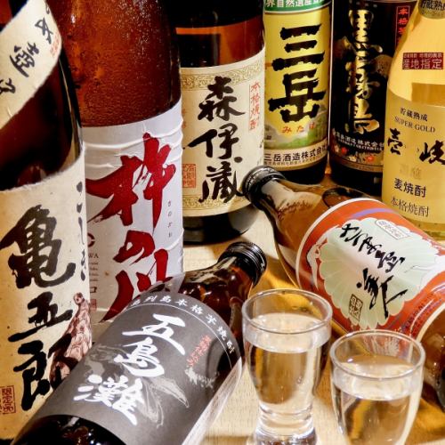 日本酒・焼酎数多い品揃え