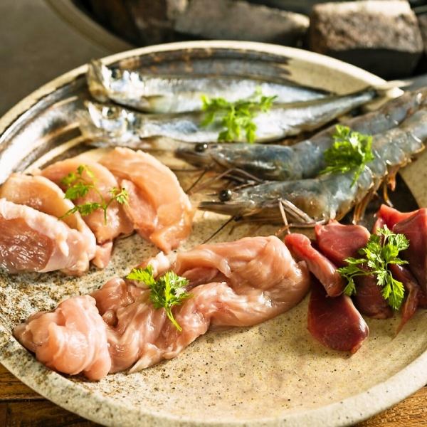 貸切は18名様からOK!海鮮の石焼“子持ちししゃも”“噴火湾産ホタテの湯引き”など