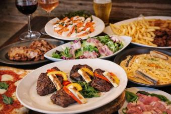 【外さない定番】飲み放題付 2種類のメインが付いた、センバキッチン定番のスタンダードコース