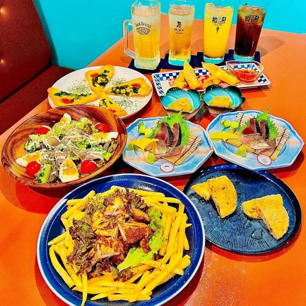 Recommended for various banquets♪ Girls' party plan [2 hours of all-you-can-drink included] 7 dishes♪
