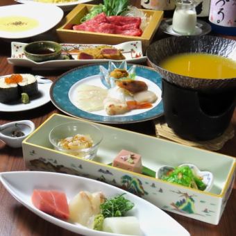 90分飲み放題付き≪特選うにしゃぶコース≫/一人前10,000円(税込)