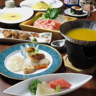 お料理のみ≪うにしゃぶコース≫/一人前6,000円(税込)