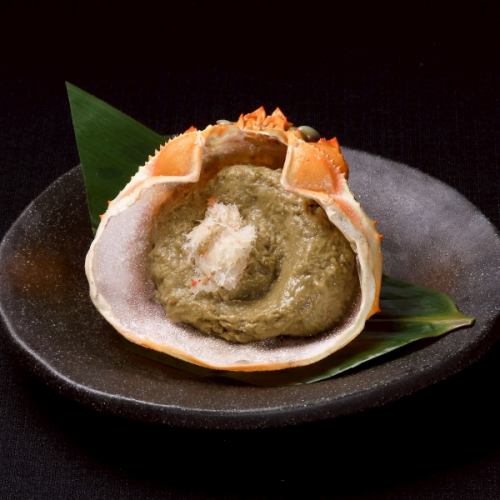 烤蟹味噌壳