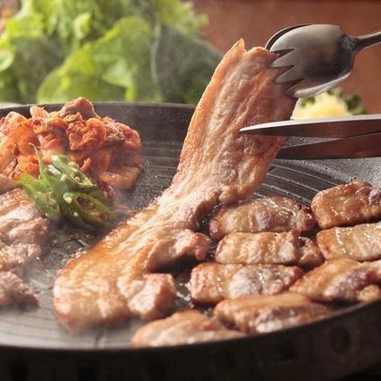 Samgyeopsal set for one person