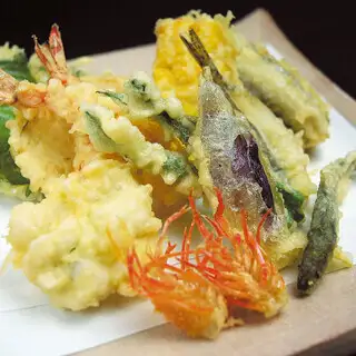 【梅コース】前菜/天麩羅10品/お口直し/御飯。カップル、女子会、同伴に最適 7700円(税込)