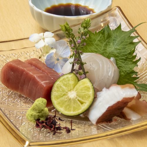 厳選した天然食材のお造り